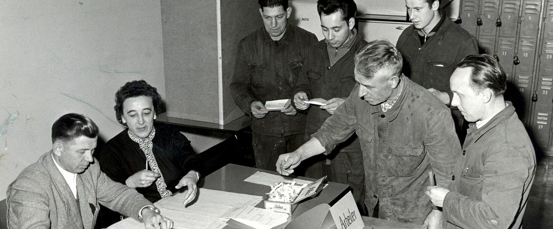 Chemische Werke Hüls Marl Betriebsratswahlen März 1959. Quelle: Konzernarchiv Evonik Industries