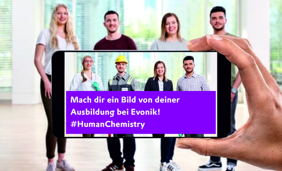 Digitale Ausbildungsmesse von Evonik am 21. Januar 2021. Foto: Evonik.