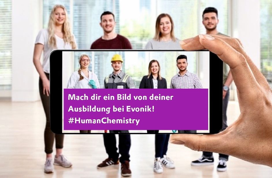 Mach dir ein Bild von deiner Ausbildung bei Evonik – und besuche die digitale Ausbildungsmesse am 9. Juni zwischen 15 und 17 Uhr. Foto: Evonik