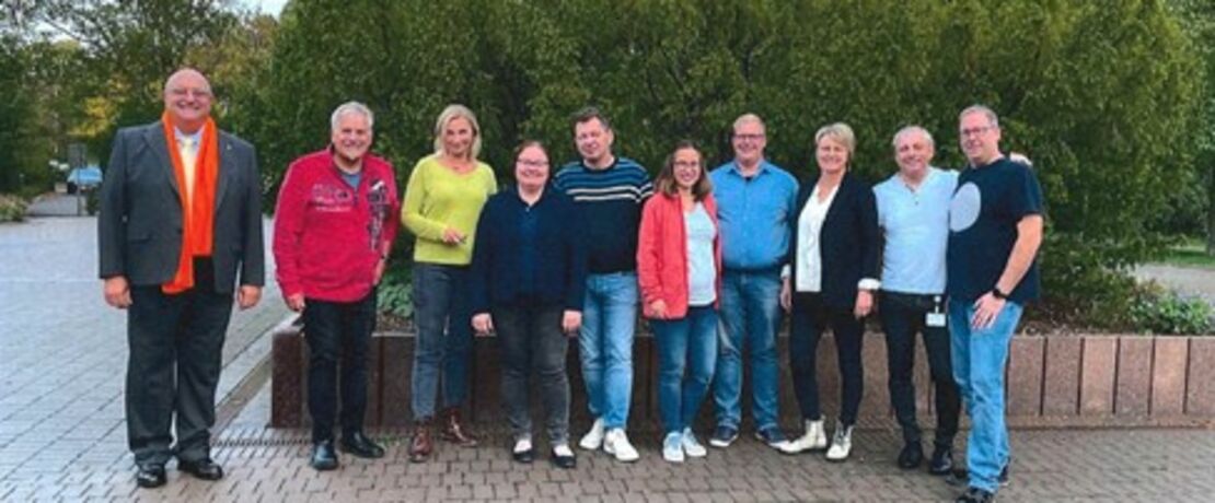 Von links nach rechts: Thomas Trapp, Jörg Dorka, Ute Schmeing, Tanja Soschinski, Hardy Weissaag, Jennifer Wiegers, Christian Fienbork, Susanne Wissen, Andreas Zimnol und Peter Rott.